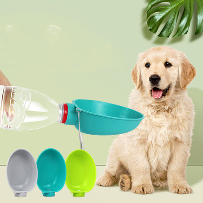 Portable Dog Drinking Bowl for Outdoor Adventures