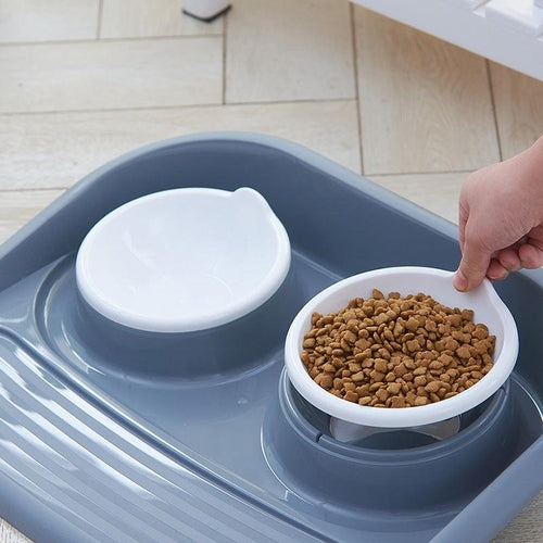 Eco-Friendly Dual-Purpose Pet Bowl - Non-Slip, Anti-Knock Design For