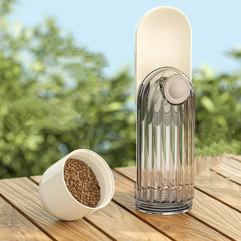 2-in-1 Portable Pet Water & Food Cup for Walks